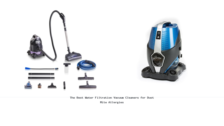 The Best Water Filtration Vacuum Cleaners for Dust Mite Allergies
